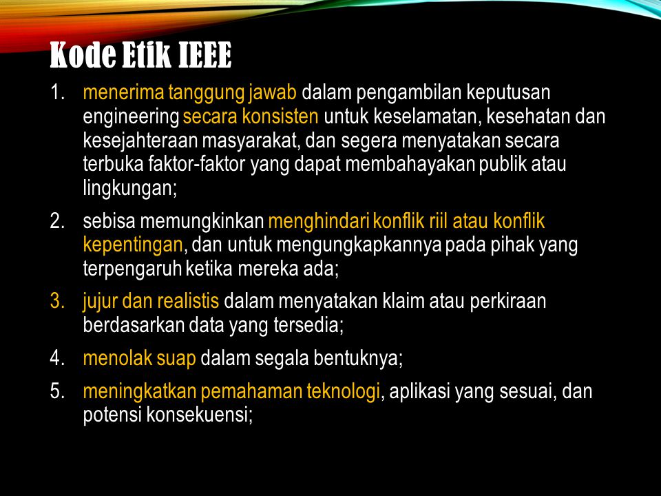 Kode Etik IEEE 1.