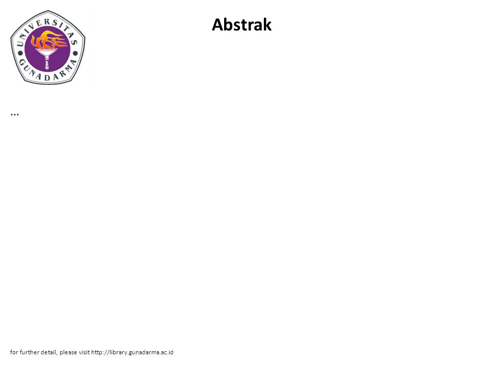 Abstrak... for further detail, please visit