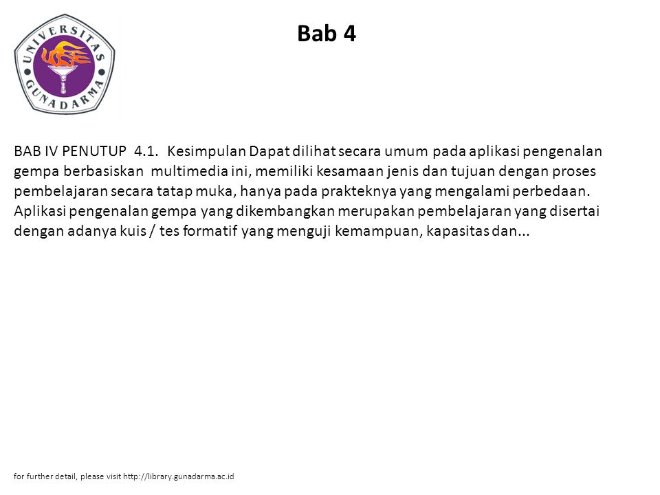 Bab 4 BAB IV PENUTUP 4.1.