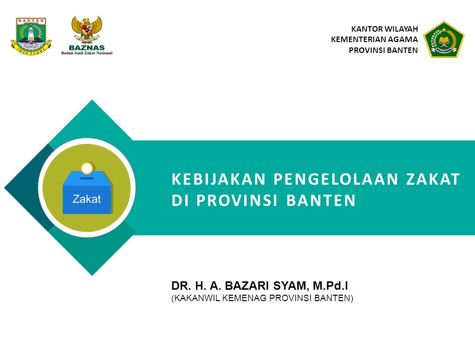 KANTOR WILAYAH KEMENTERIAN AGAMA PROVINSI BANTEN KEBIJAKAN PENGELOLAAN