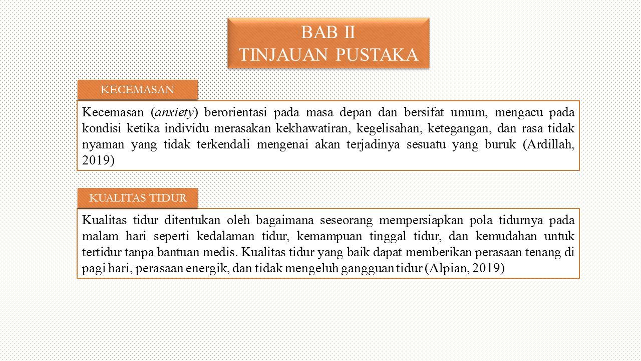 Hubungan Tingkat Kecemasan Dengan Kualitas Tidur Ibu Hamil Trimester