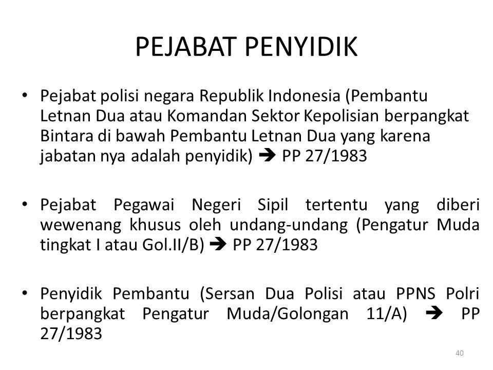 Bahan Ajar Hukum Acara Pidana Sks Disampaikan Oleh Jubair Fakultas