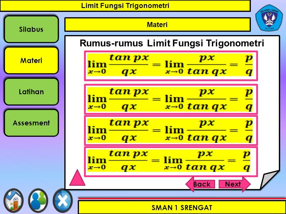 Limit Fungsi Trigonometri Limit Fungsi Trigonometri Assesment