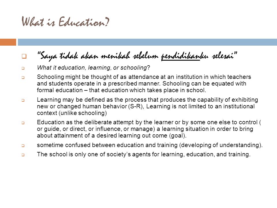 What is Education.