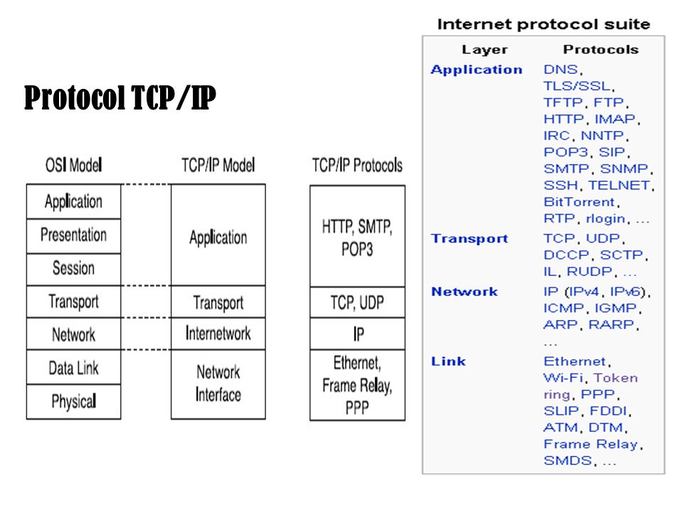Protocol TCP/IP