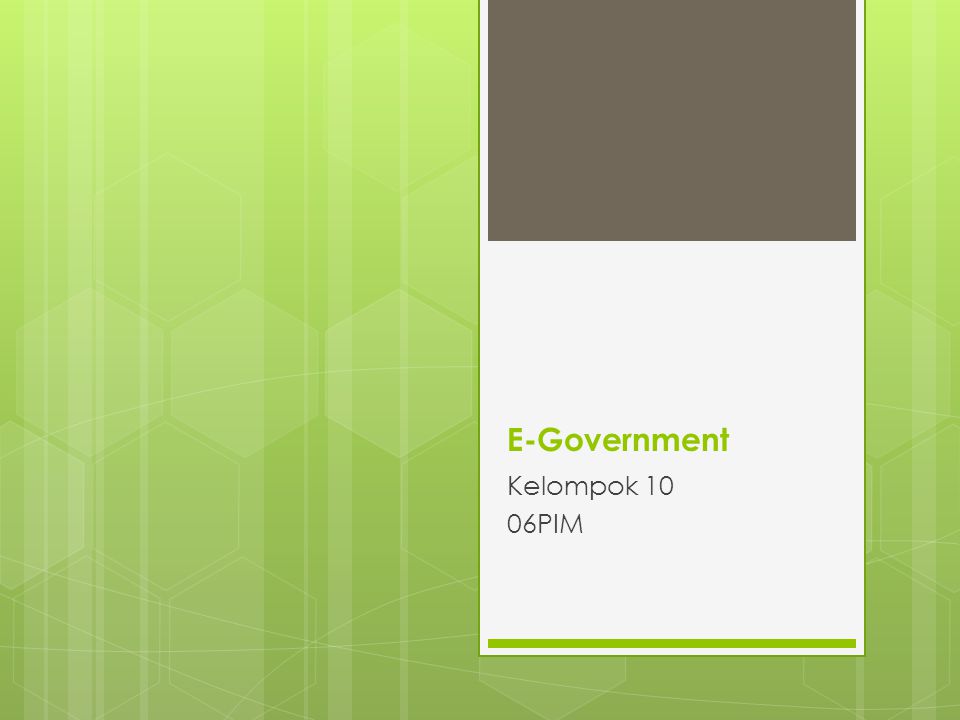E-Government Kelompok 10 06PIM