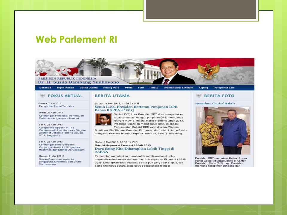 Web Parlement RI