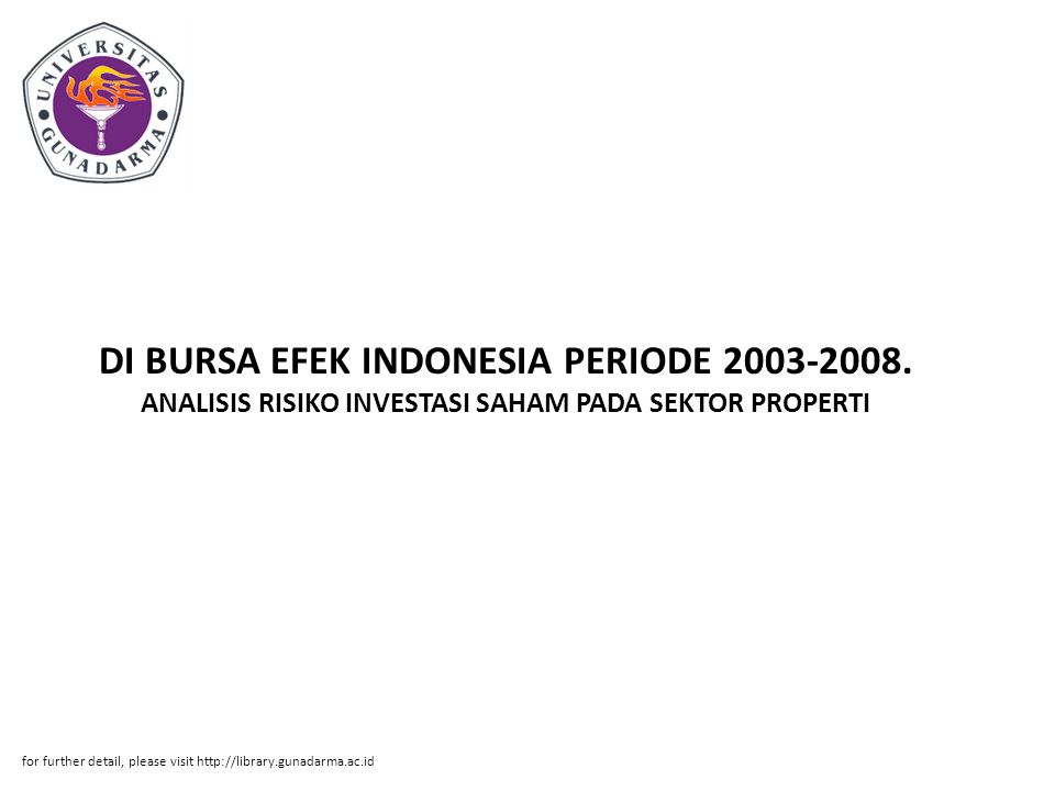 DI BURSA EFEK INDONESIA PERIODE