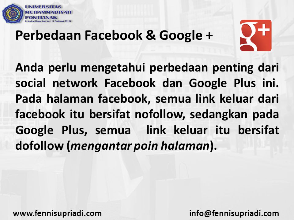 Perbedaan Facebook & Google + Anda perlu mengetahui perbedaan penting dari social network Facebook dan Google Plus ini.