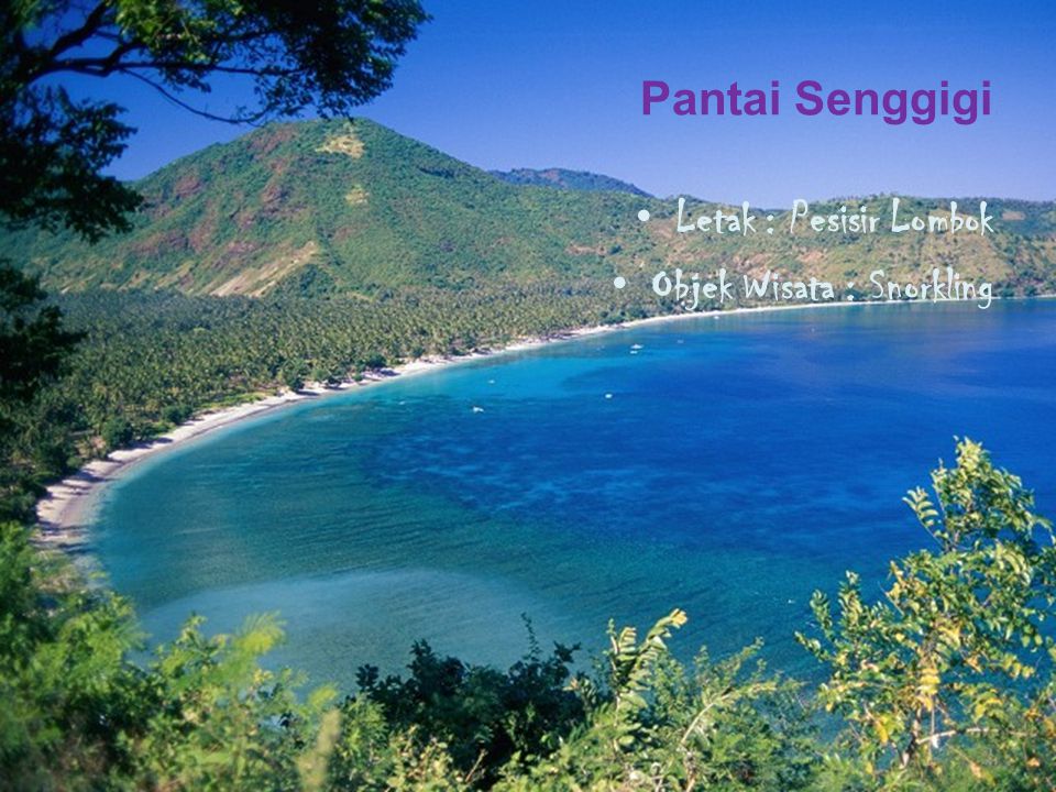 Pantai Senggigi Letak : Pesisir Lombok Objek Wisata : Snorkling