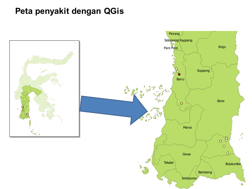 AUSTRALIA INDONESIA PARTNERSHIP FOR EMERGING INFECTIOUS DISEASES Peta penyakit dengan QGis