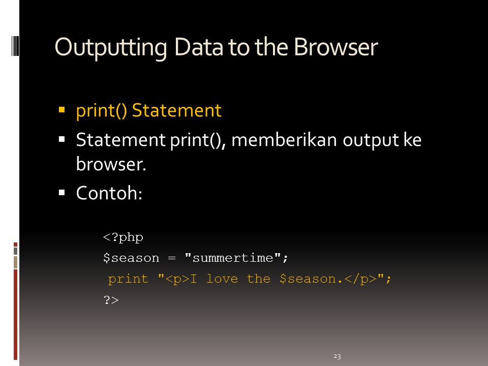 Browser print