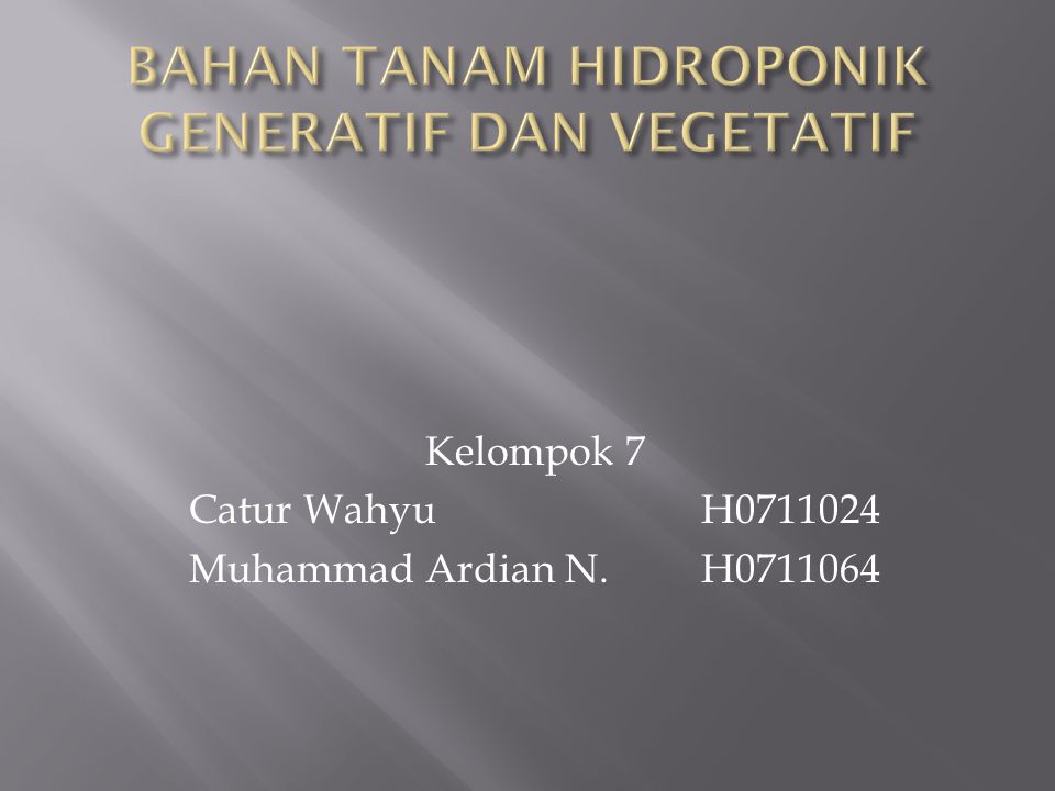 Kelompok 7 Catur Wahyu H Muhammad Ardian N.H