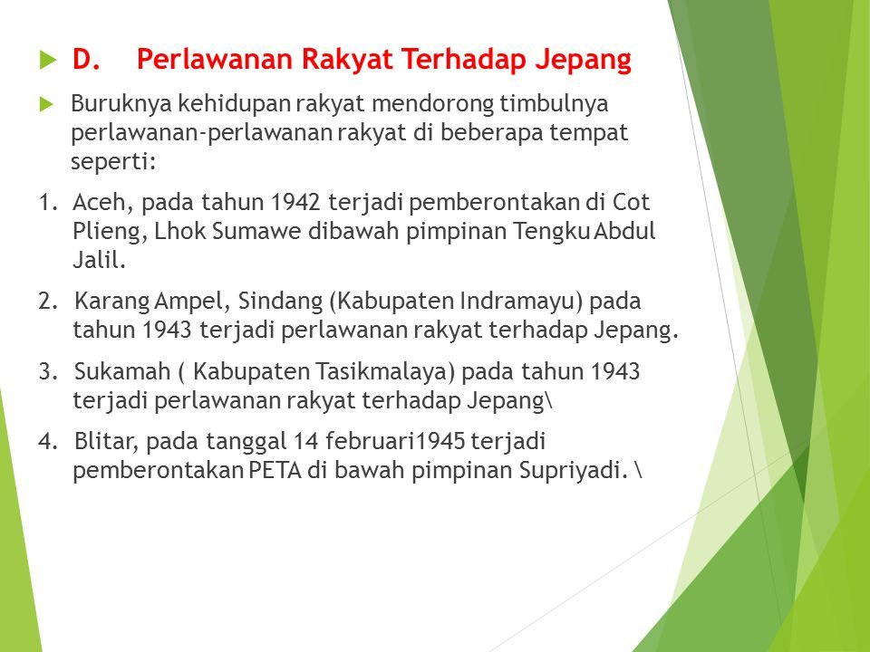 PENDUDUKAN JEPANG DI INDONESIA. A. Latar Belakang Jepang Menguasai ...