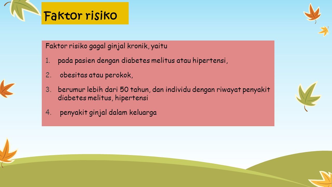 Gagal Ginjal Kronis. Definisi Gagal Ginjal Kronik Adalah Kerusakan ...