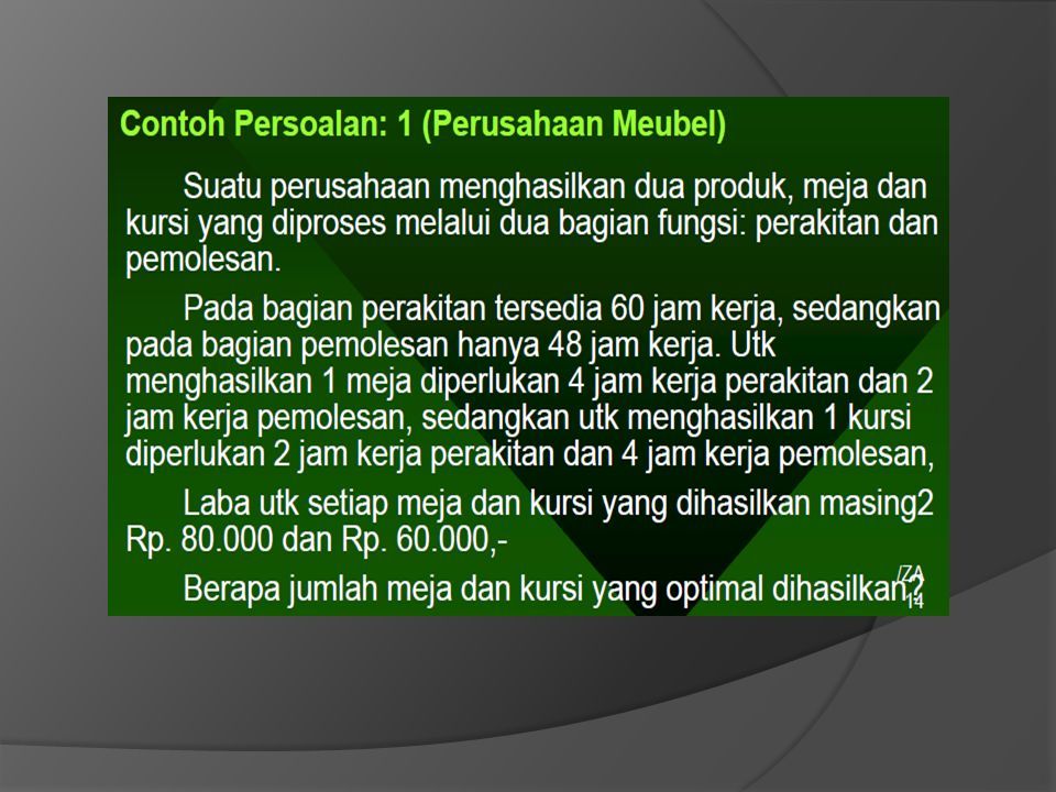 Riset Operasi Pengertian Riset Operasi Riset Operasi Adalah Metode