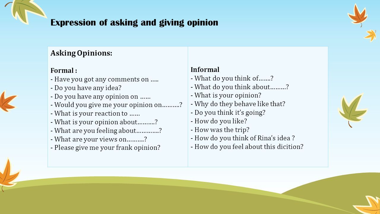 Asking and Giving Opinion. Please, Pay Attention! - ppt download