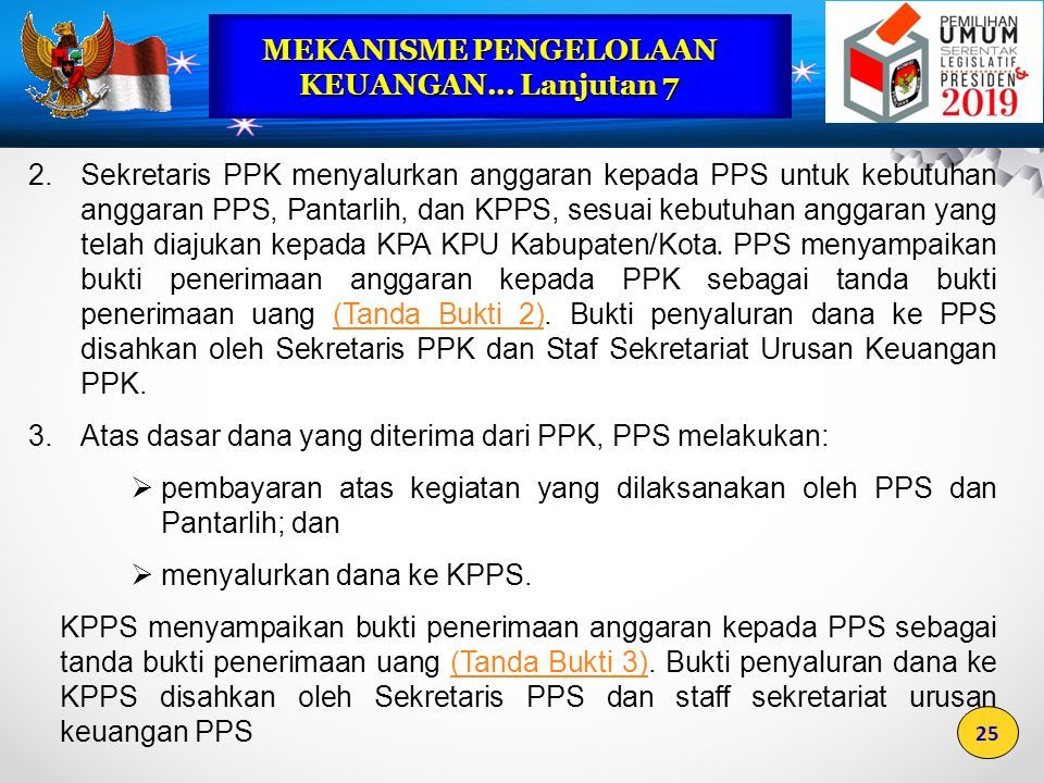 PENGELOLAAN KEUANGAN DANA PEMILU SERENTAK TAHUN 2019 Jakarta, 17 Juni ...