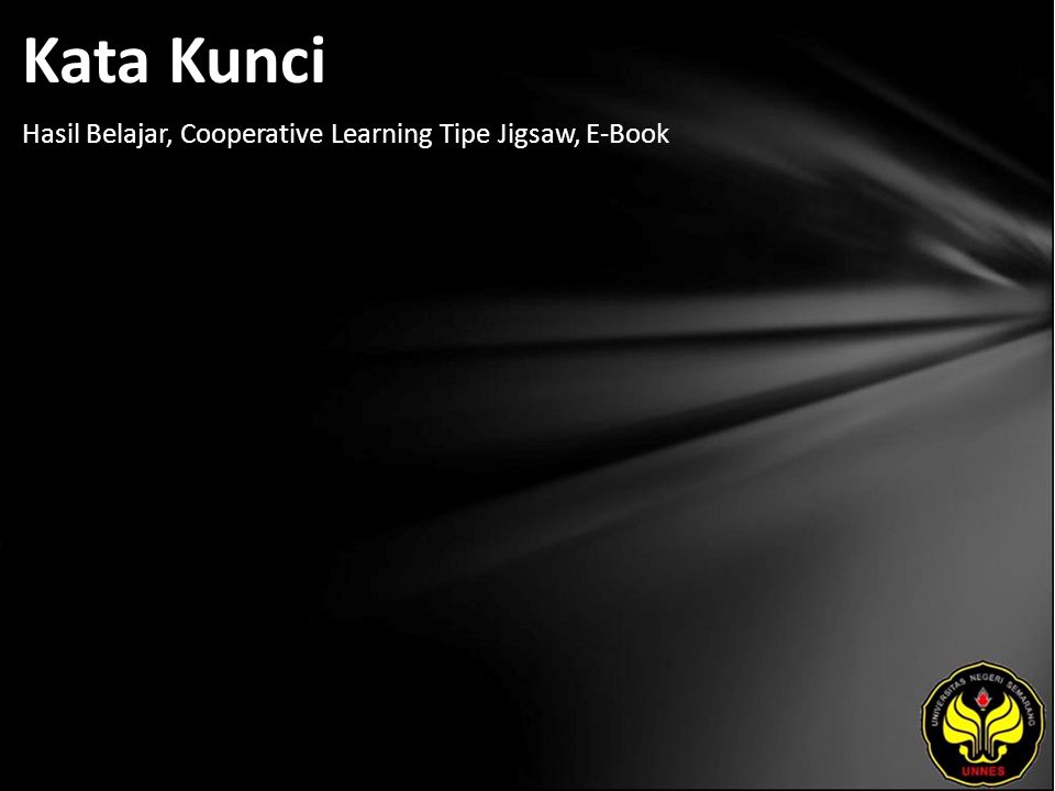 Kata Kunci Hasil Belajar, Cooperative Learning Tipe Jigsaw, E-Book