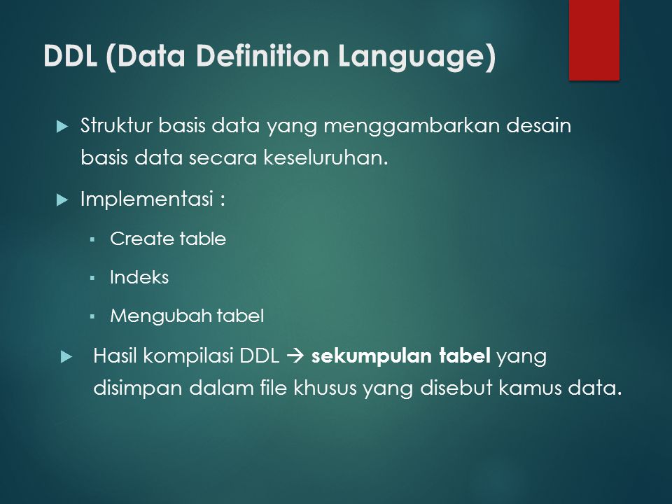 Ddl это. DDL. Data Definition language. DDL командалары.