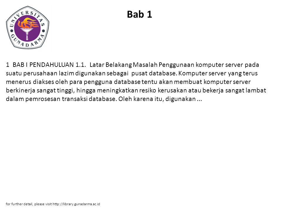 Bab 1 1 BAB I PENDAHULUAN 1.1.
