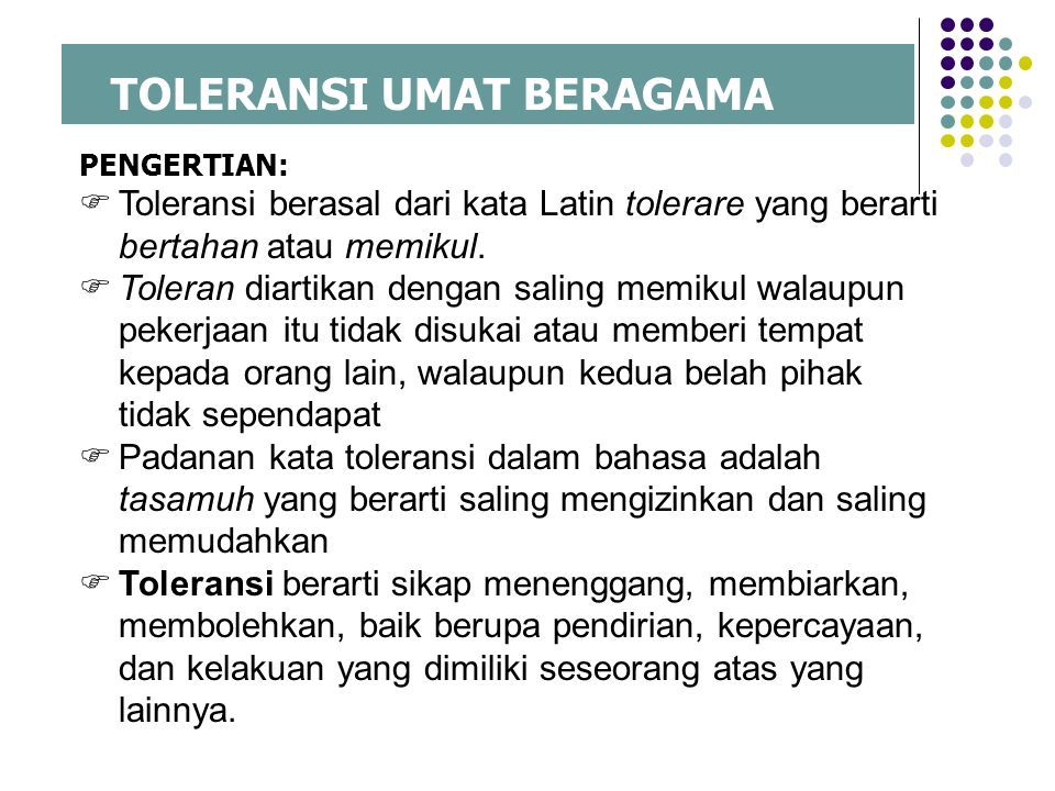 TOLERANSI UMAT BERAGAMA AGAMA DI INDONESIA: Indonesia, Secara Tipikal ...