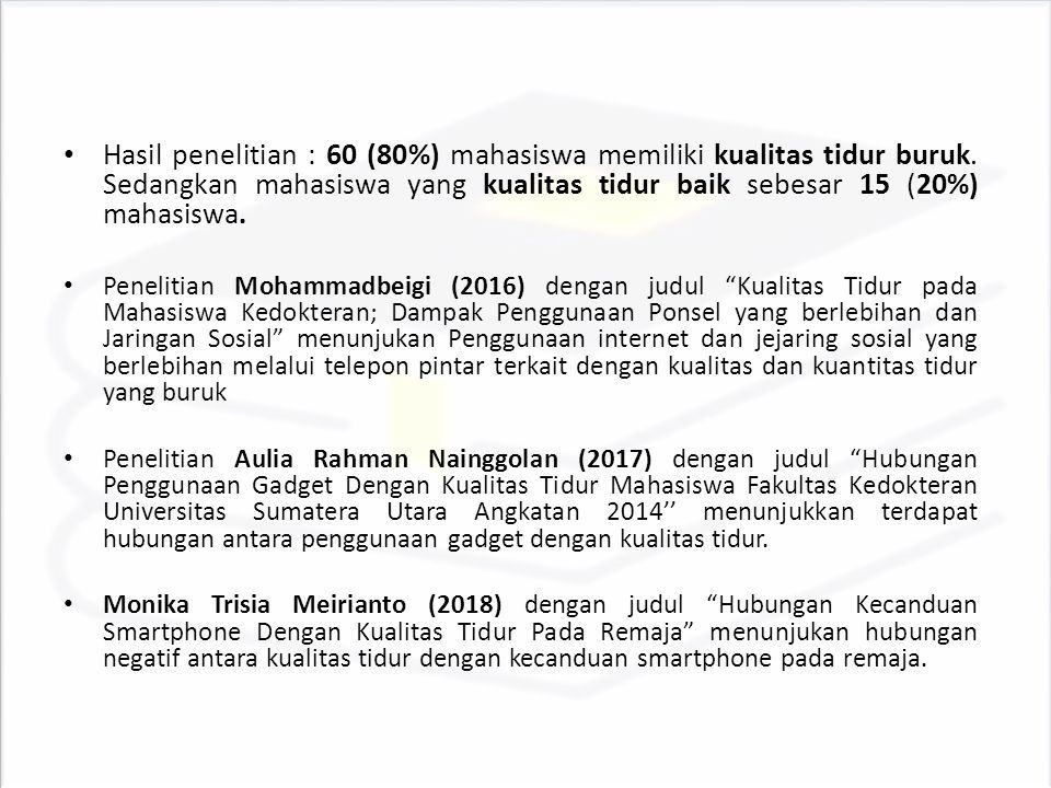 DRAFT SKRIPSI HUBUNGAN KECANDUAN PENGGUNAAN SMARTPHONE TERHADAP ...