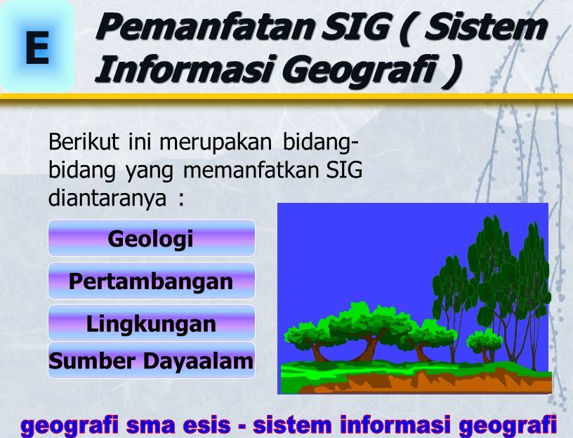 SISTEM INFORMASI GEOGRAFI (SIG) UNTUK PEMBANGUNAN B MATERI Pengertian ...