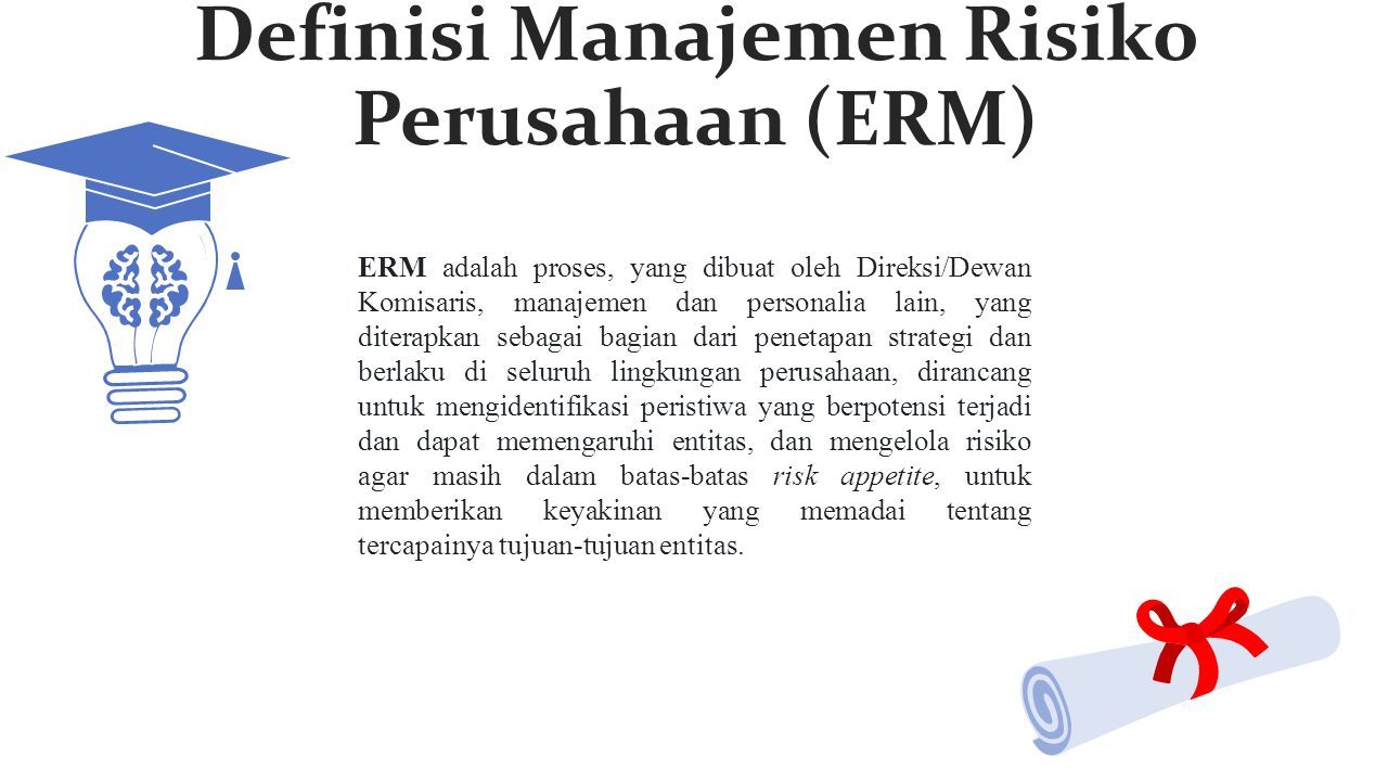 MANAJEMEN RISIKO PERUSAHAAN. Disusun Oleh : Totop Sihombing Dosen ...