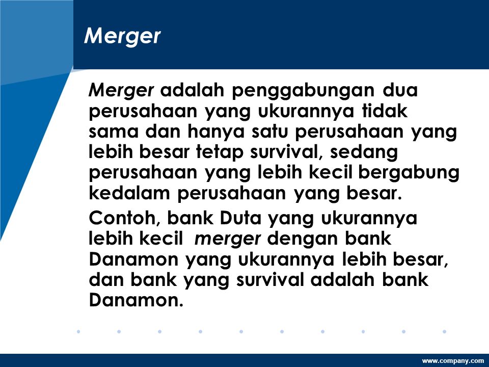 Bab 19 : EKSPANSI : Merger, Akuisisi,Konsolidasi Ekspansi Atau ...