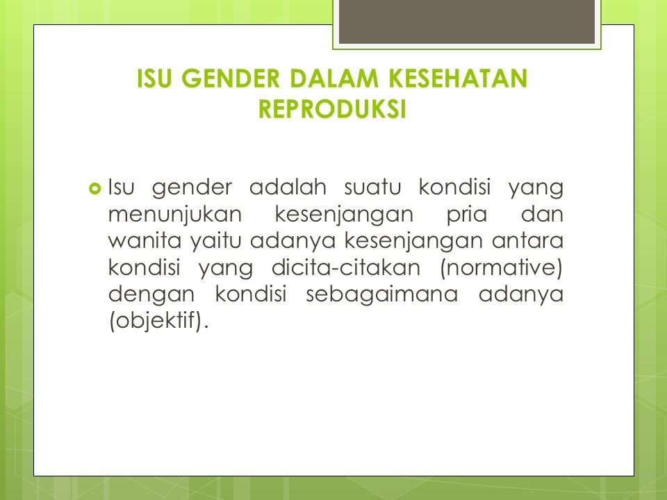 Kespro Dalam Perspektif Gender By Nita Dwi Astikasari Sst M Kes