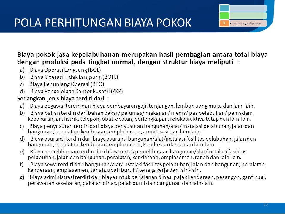 Tarif Jasa Kepelabuhanan 1 Map Of Content Ppt Download