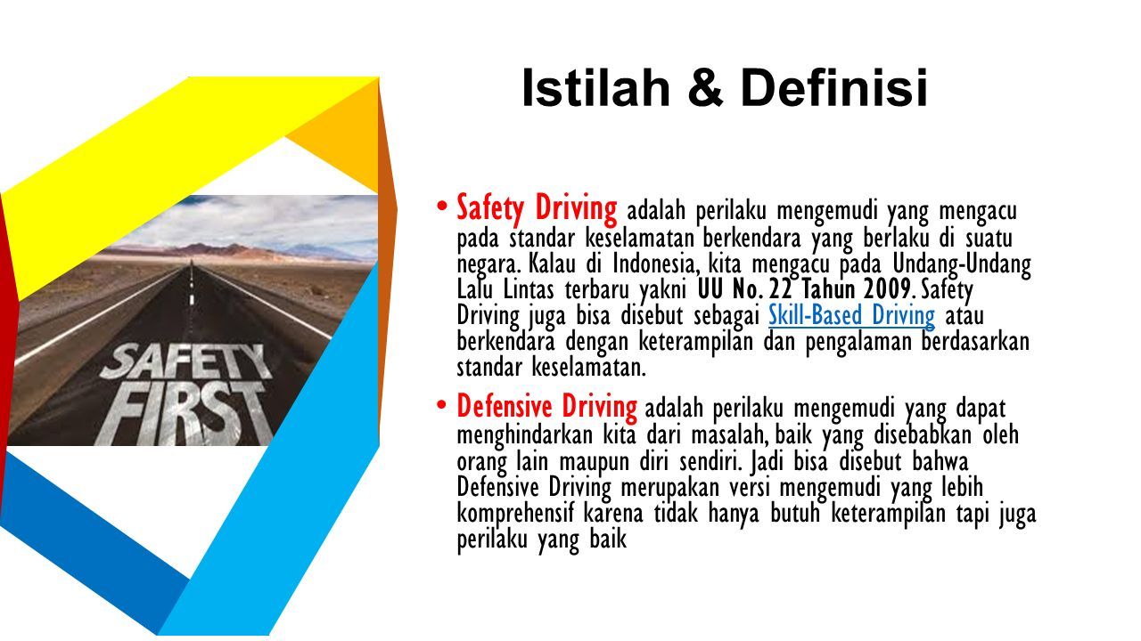 Basic Defensive Driving Materi Efektif Safety Talk W12 – 2021 HSE ...