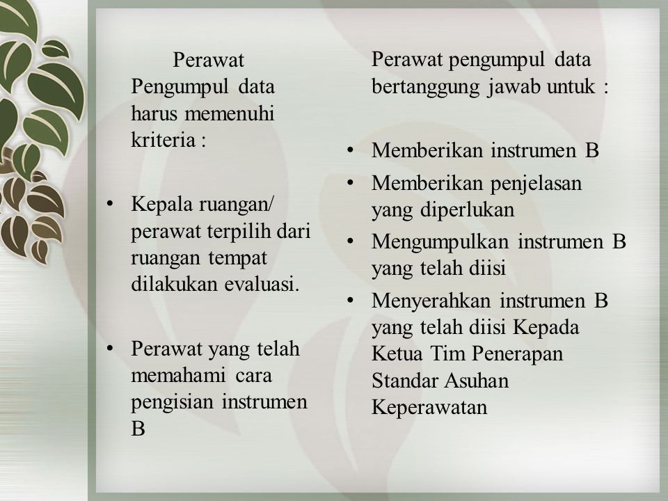 STANDAR ASUHAN KEPERAWATAN DI RUMAH SAKIT INSTRUMEN A, B Dan C. - Ppt ...