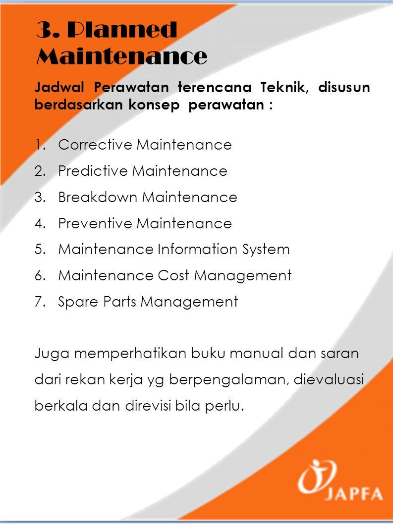 Implementasi Total Productive Maintenance JCI - Feedmill Makassar 10 ...