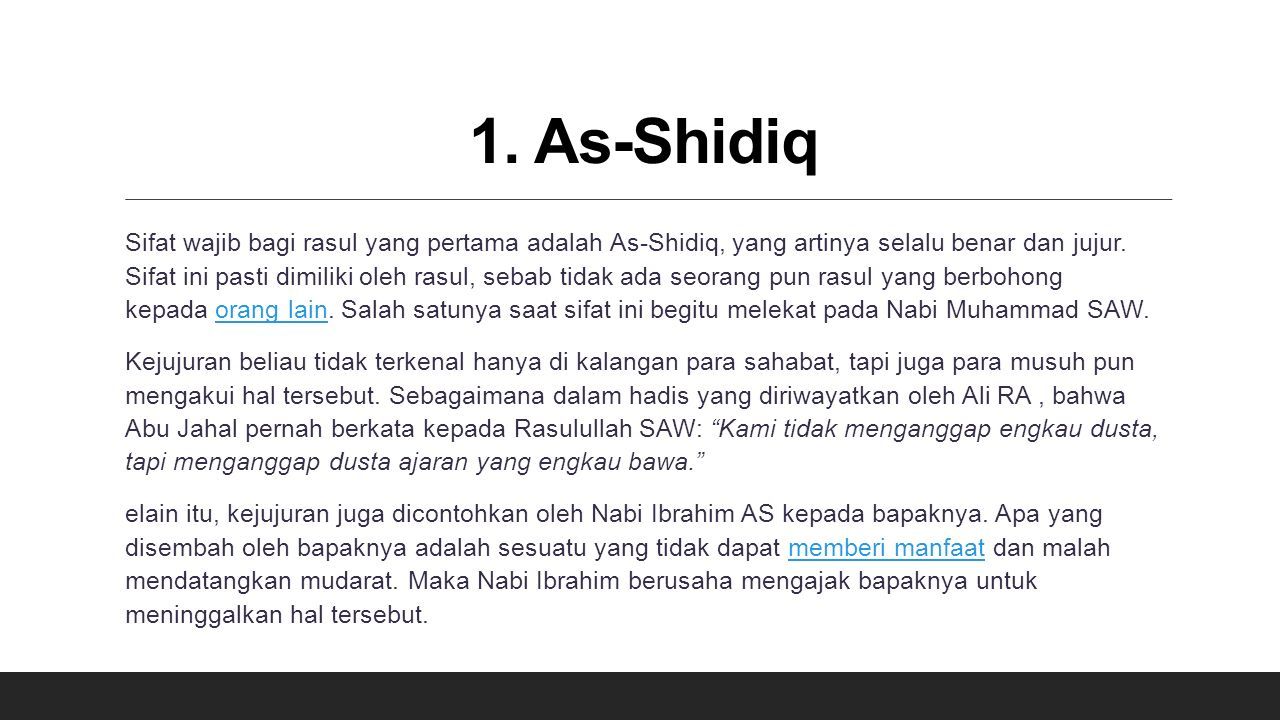 4 Sifat Wajib Bagi Rasul YANG HARUS DIYAKINI DAN DITELADANI, MASYA ...