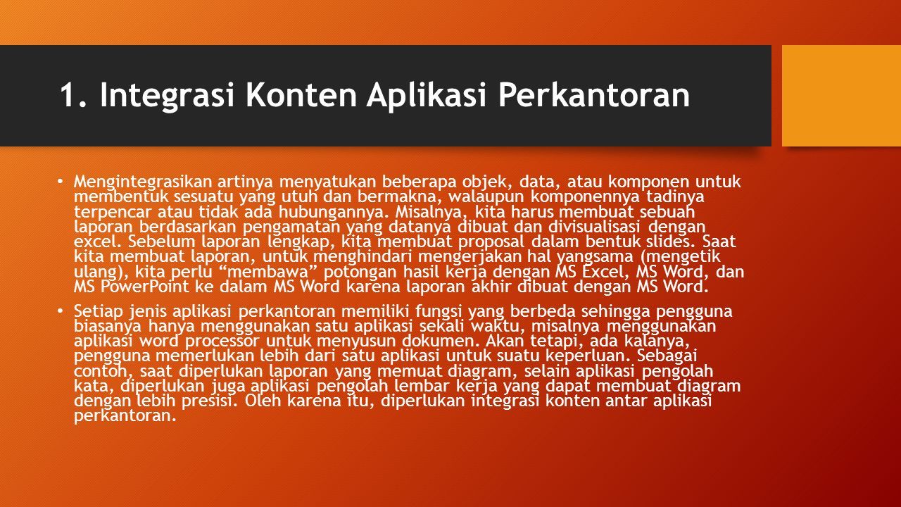 Fitur Lanjut Aplikasi Perkantoran Teknologi Informasi Dan Komunikasi