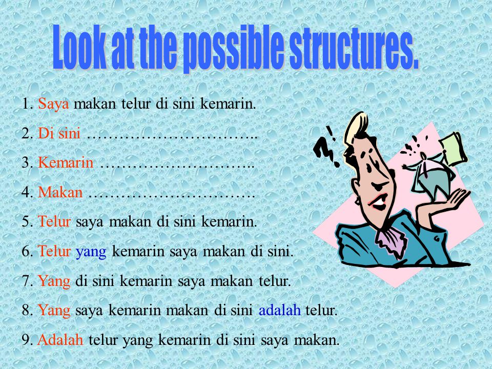 Change the structure of the sentence below without changing the meaning.