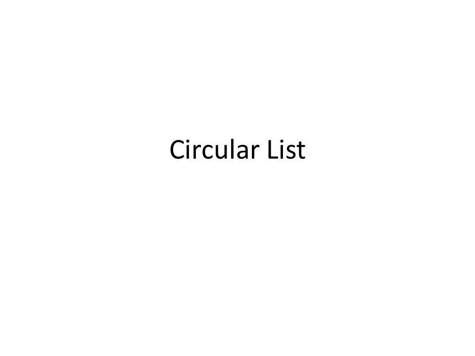 Circles list
