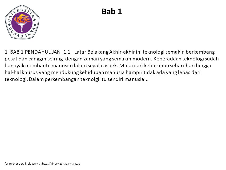 Bab 1 1 BAB 1 PENDAHULUAN 1.1.