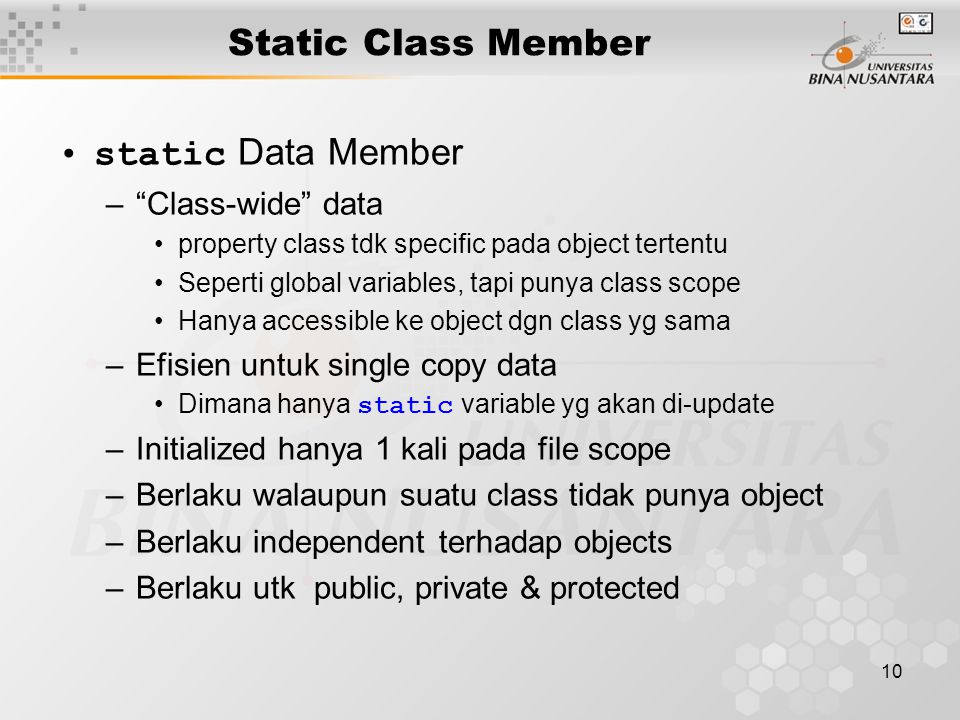 Static member