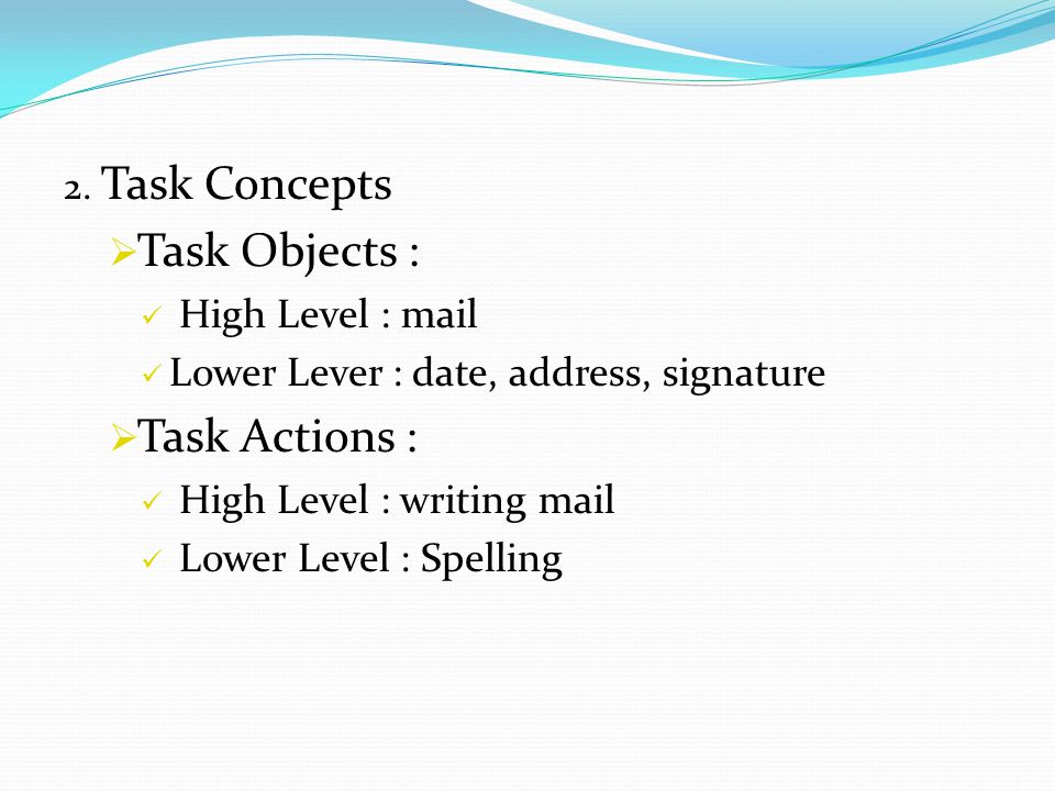 Task object