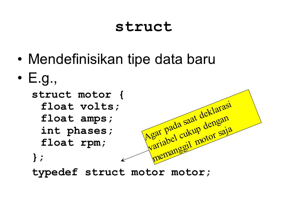 Typedef struct