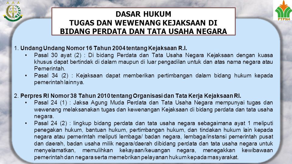 Bidang Perdata Dan Tata Usaha Negara Kejaksaan Negeri Labuhanbatu Ppt Download