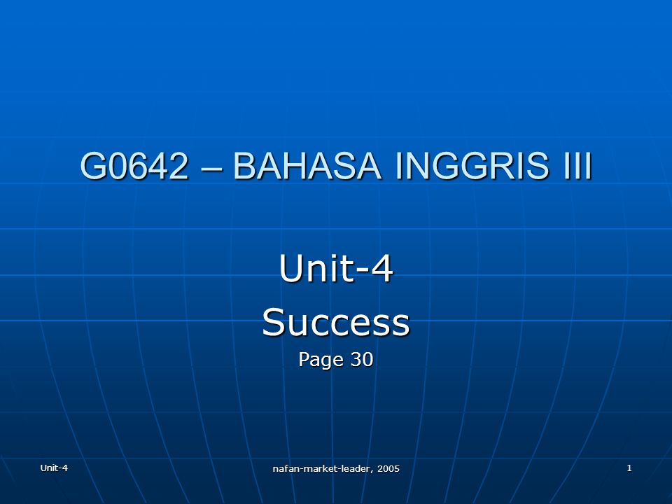 Unit 3 v 1. Success Page.