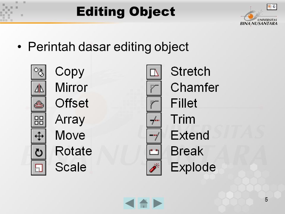 Edit object