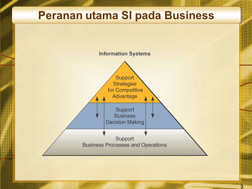 3 Peranan utama SI pada Business