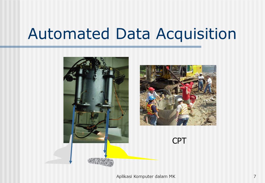 Aplikasi Komputer dalam MK7 Automated Data Acquisition CPT
