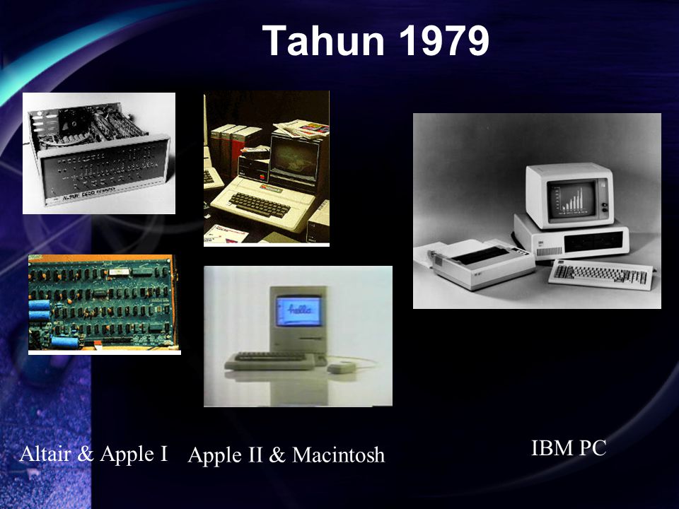 Altair & Apple I Apple II & Macintosh IBM PC Tahun 1979