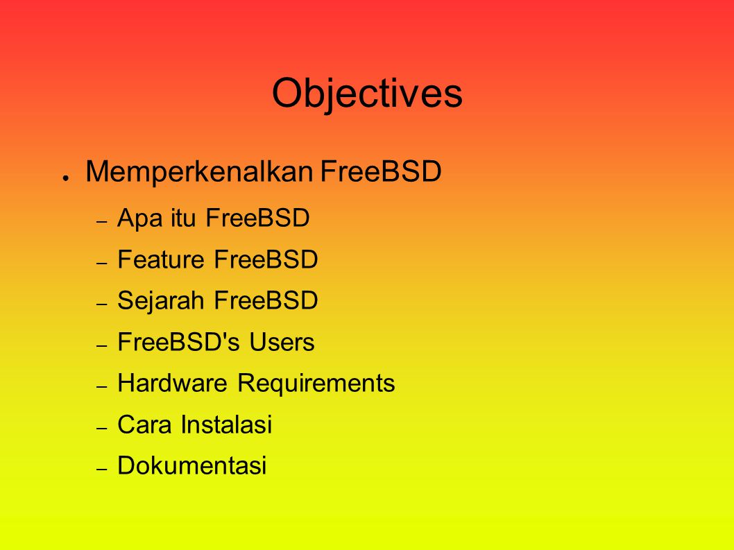 FreeBSD : sistem operasi V. Gatut Harijoso